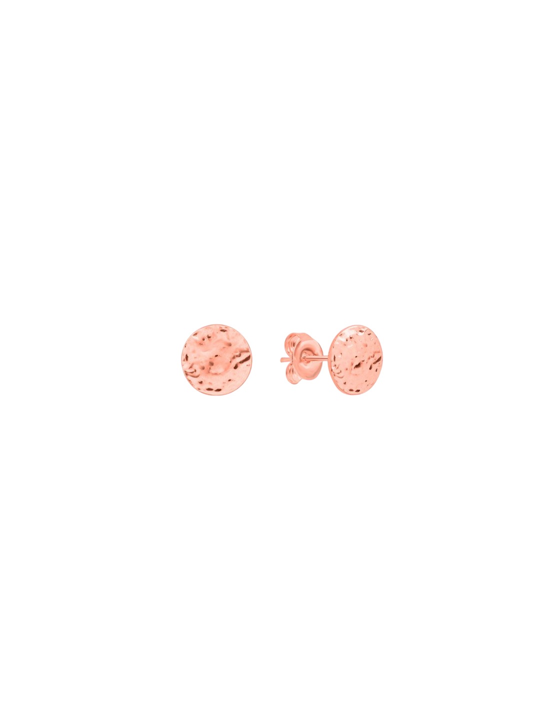 

Nistra Circular Studs Earrings, Rose gold