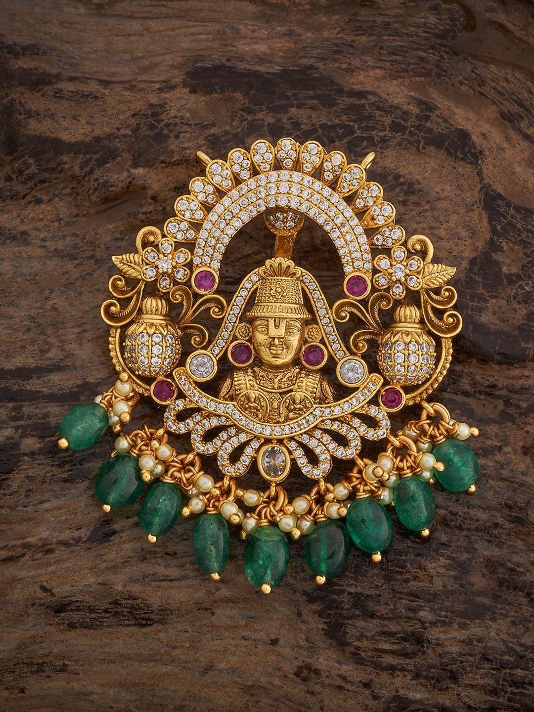 

Kushal's Fashion Jewellery 92.5 Pure Silver Gold-Plated Contemporary Pendants