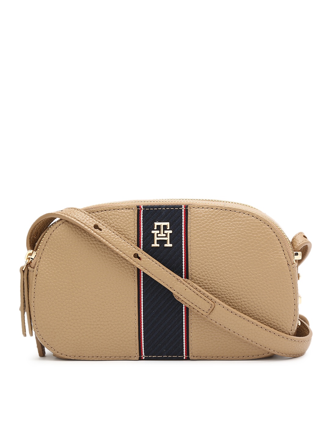 

Tommy Hilfiger PU Structured Sling Bag, Beige