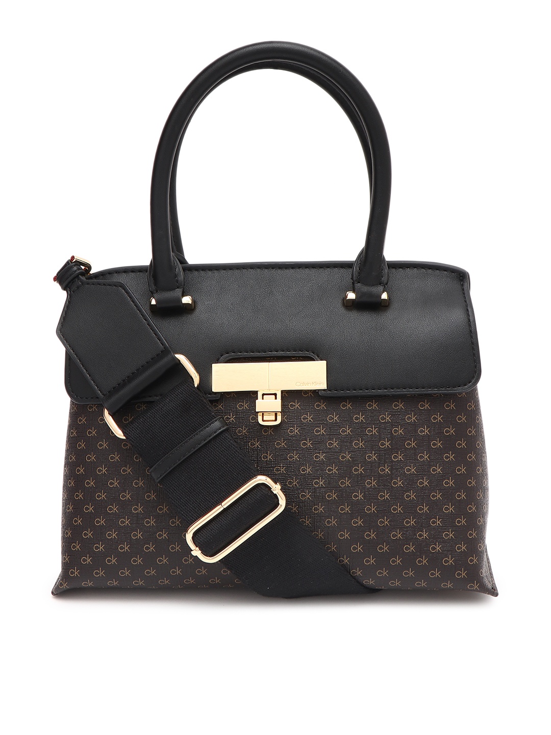 

Calvin Klein PU Structured Sling Bag, Brown
