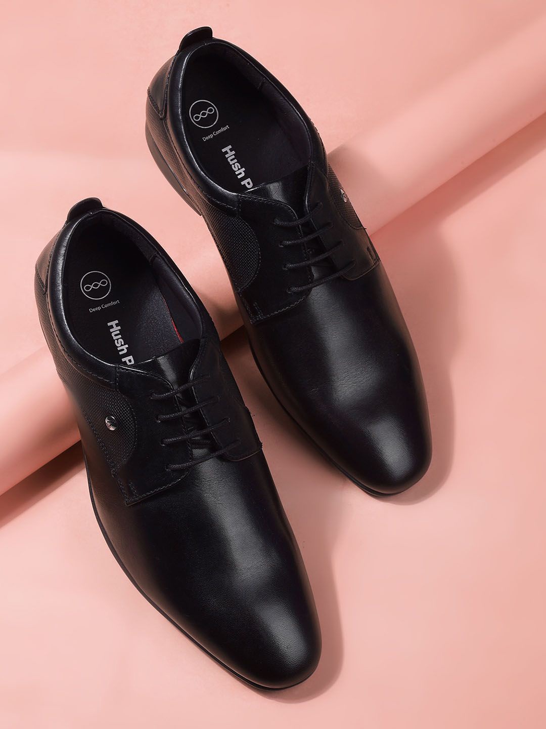 

Hush Puppies Men Formal Derbys Shoes, Black