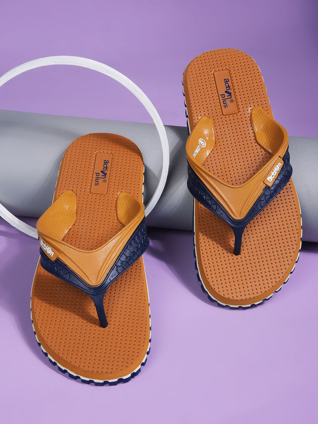 

Action Men Rubber Casual Thong Flip-Flops, Brown