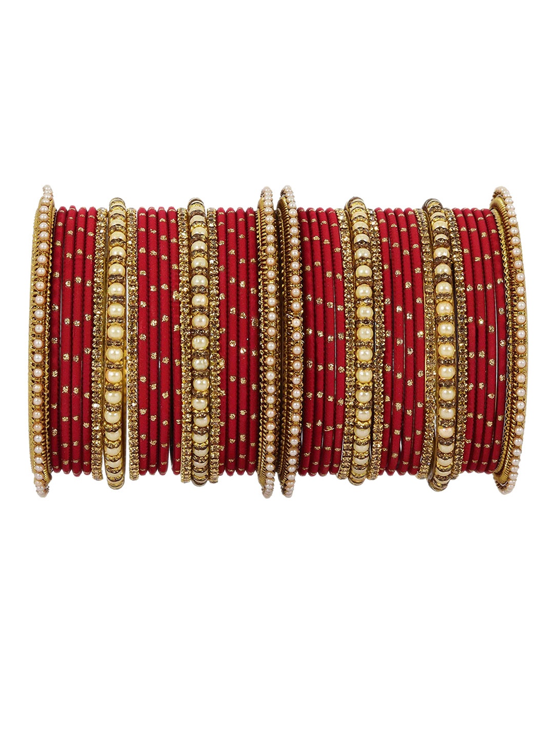 

Set of 40 Non-Precious Metal with Base Metal and Studded with Zircon Gemstone or Pearls, Green