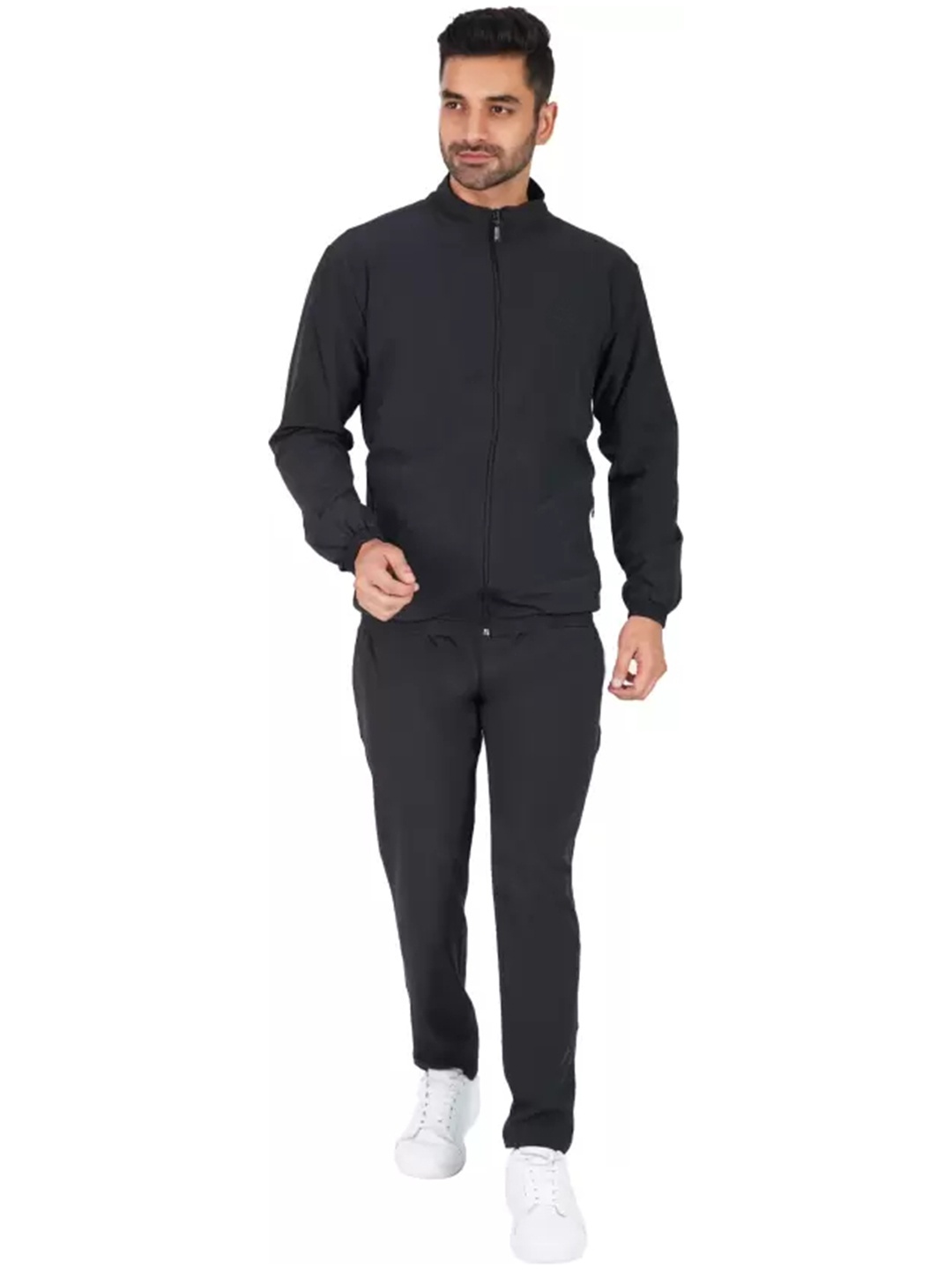 

Apraa & Parma Men Mid-Rise Tracksuit, Black