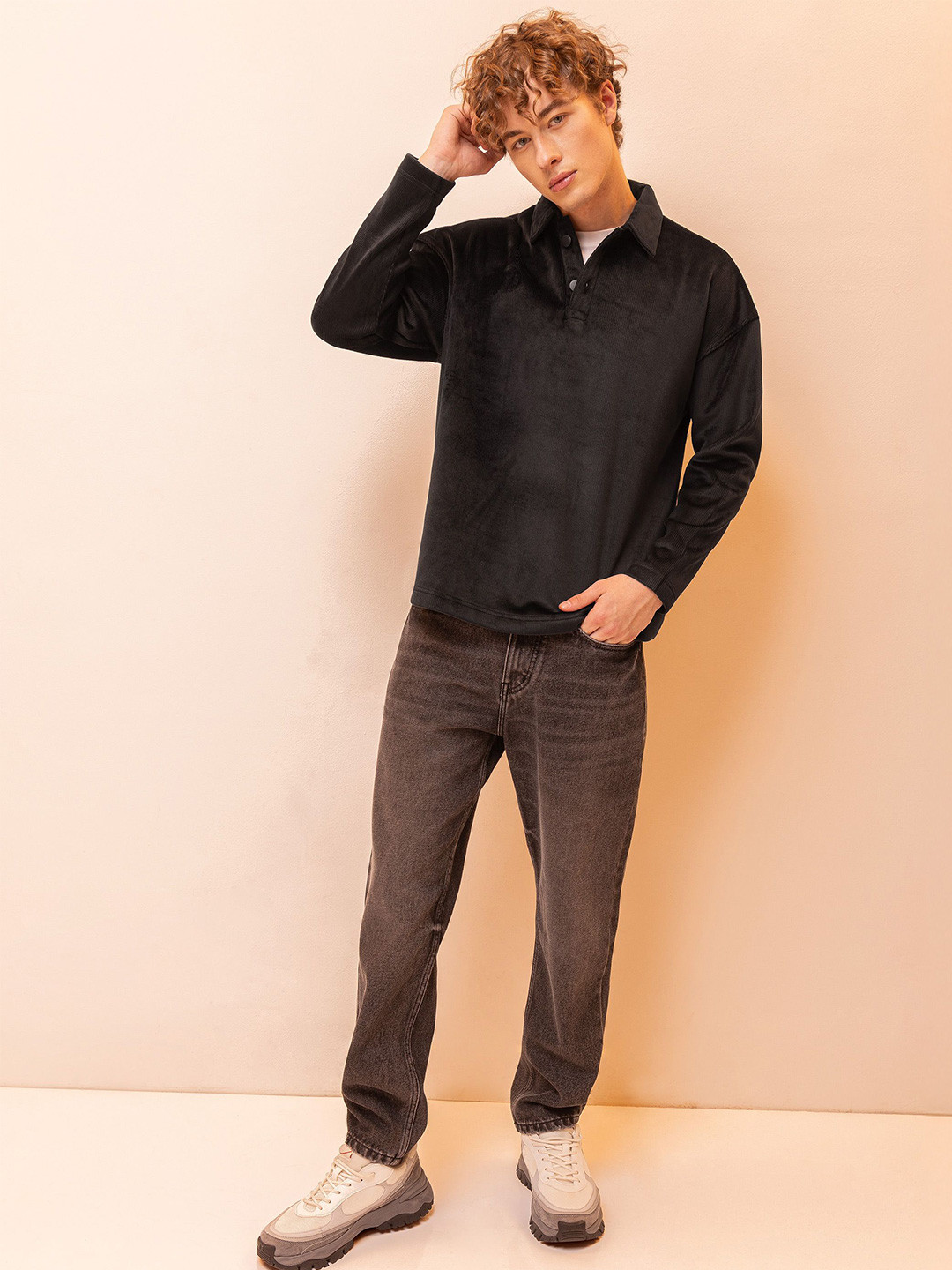 

Beyoung Men Sweatshirt, Black