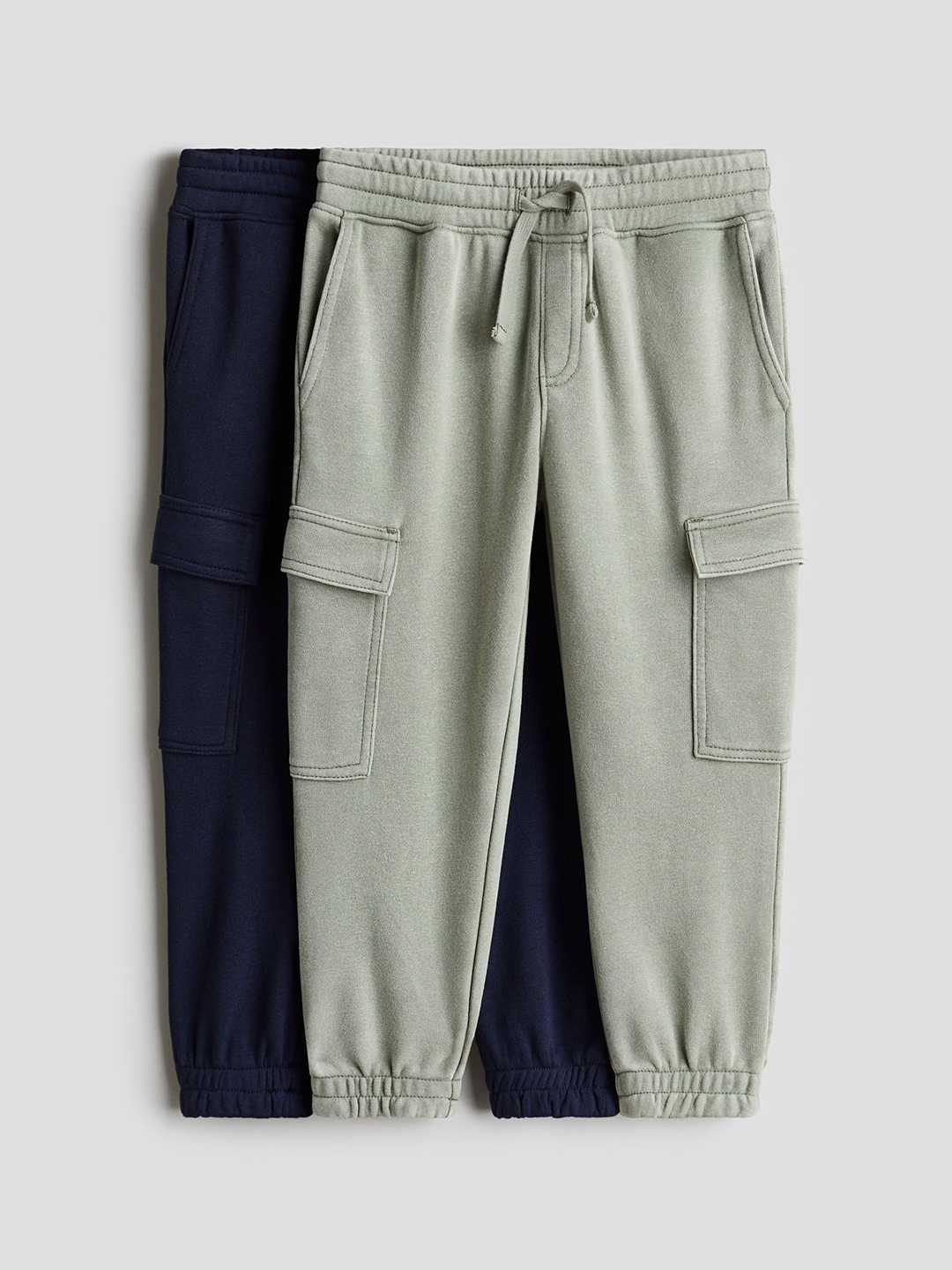 

H&M 2-Pack Cargo Joggers, Green