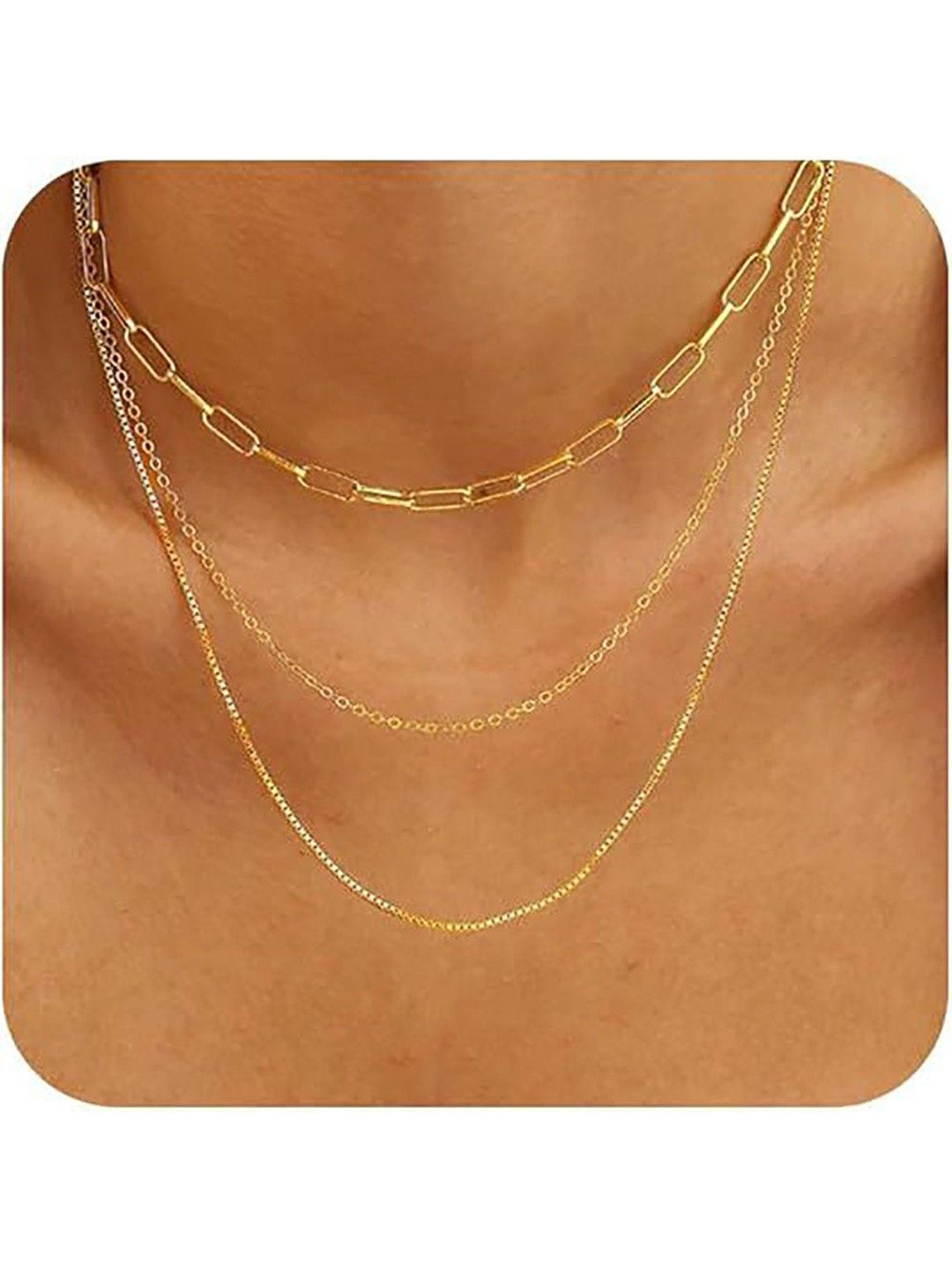 

StyleCast x Revolte Gold-Plated Stainless Steel Layered Chain