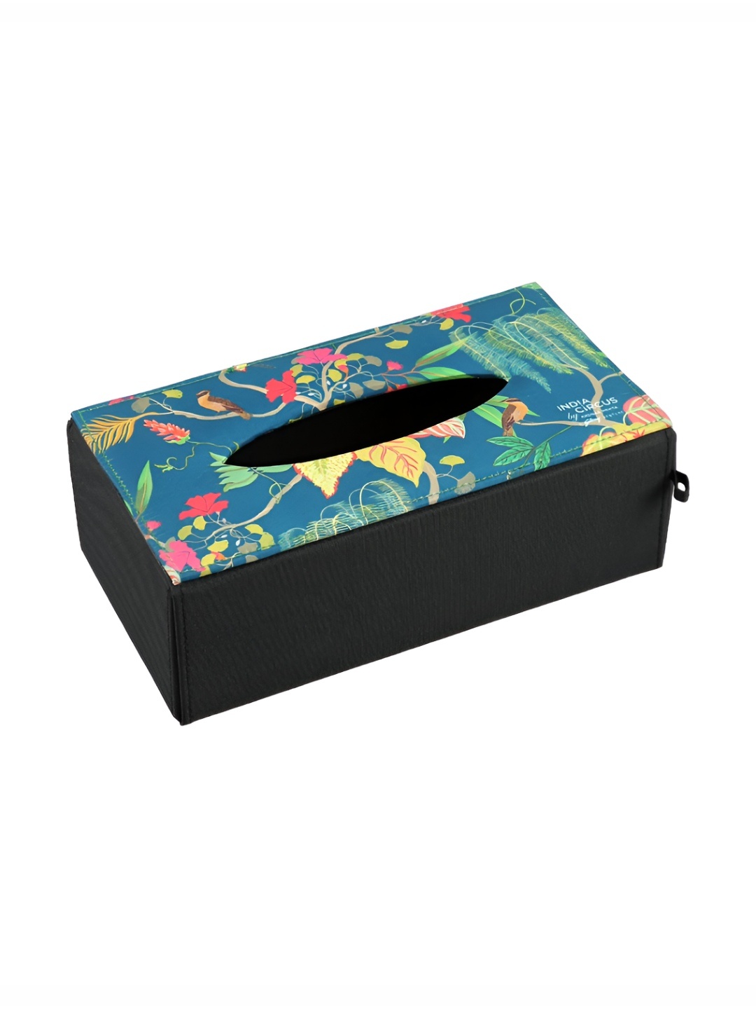 

India Circus by Krsnaa Mehta Navy Blue Tissue Holder
