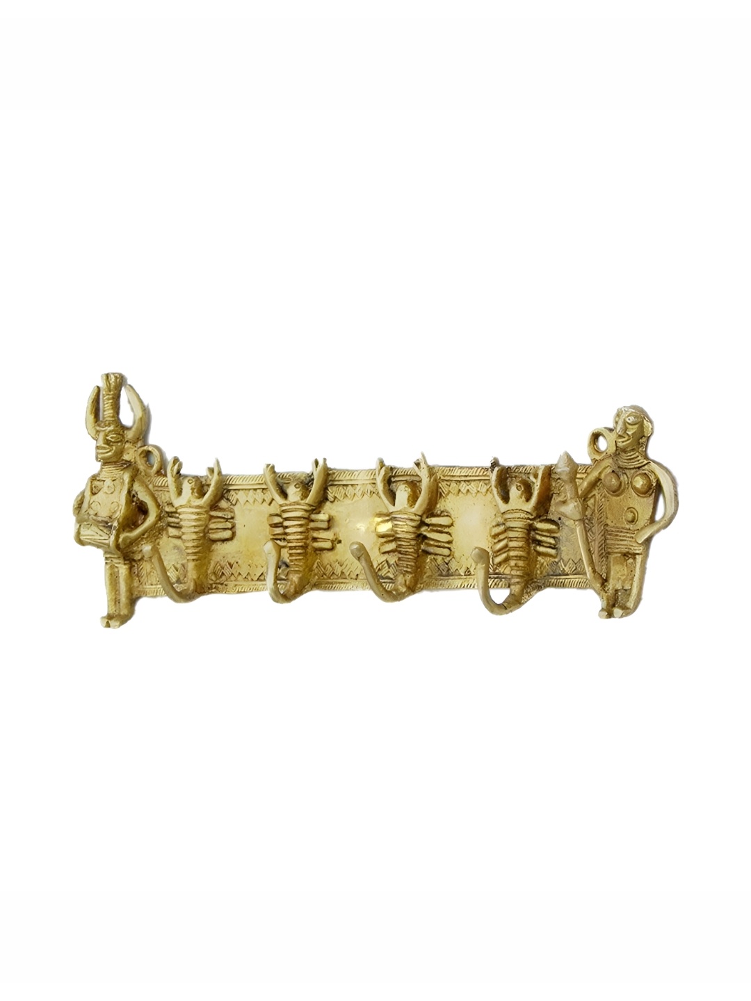 

IndianShelf Gold-Toned Scorpion Brass Wall Hooks