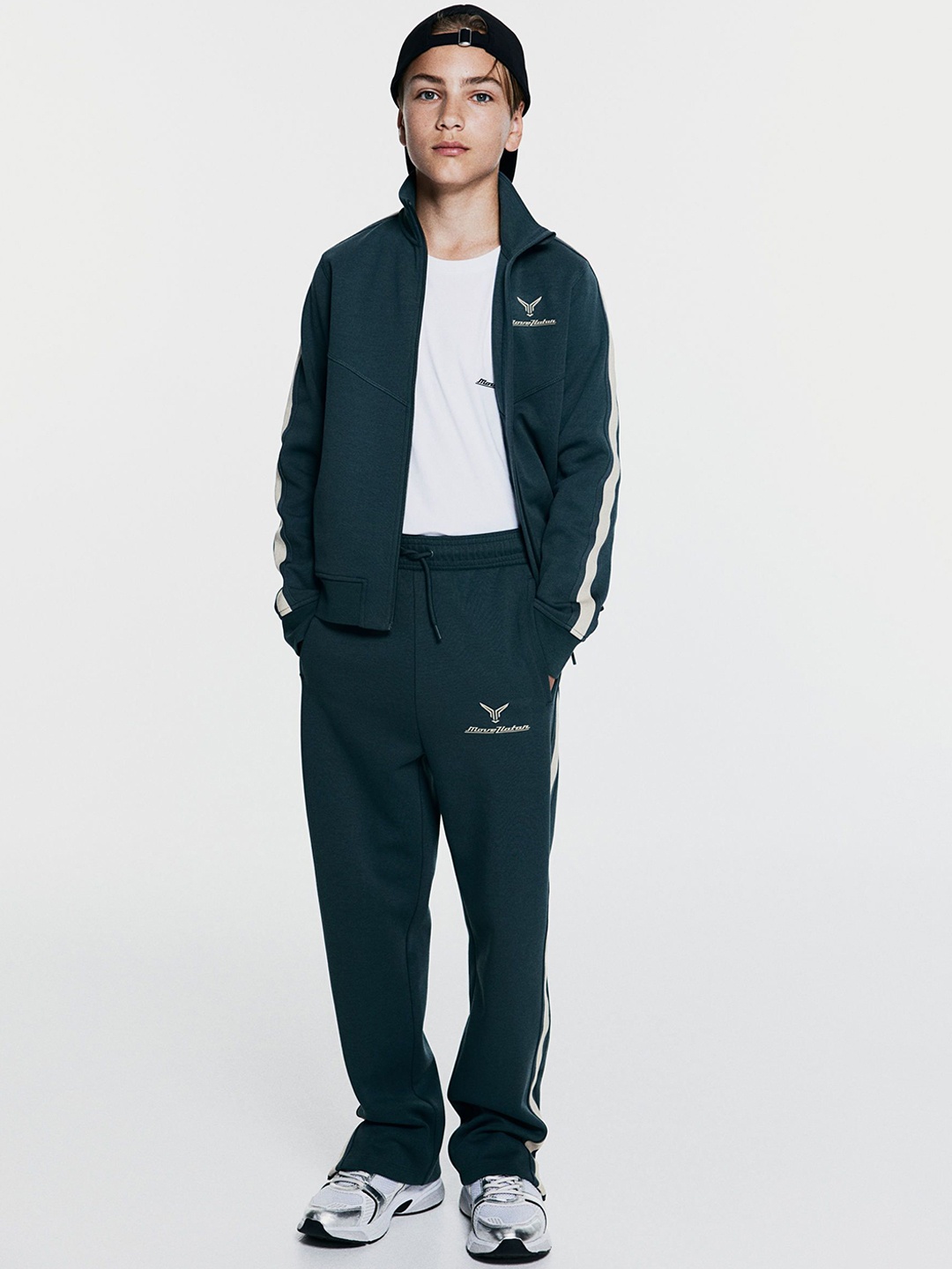 

H&M Track Pants In Dry Move, Turquoise blue