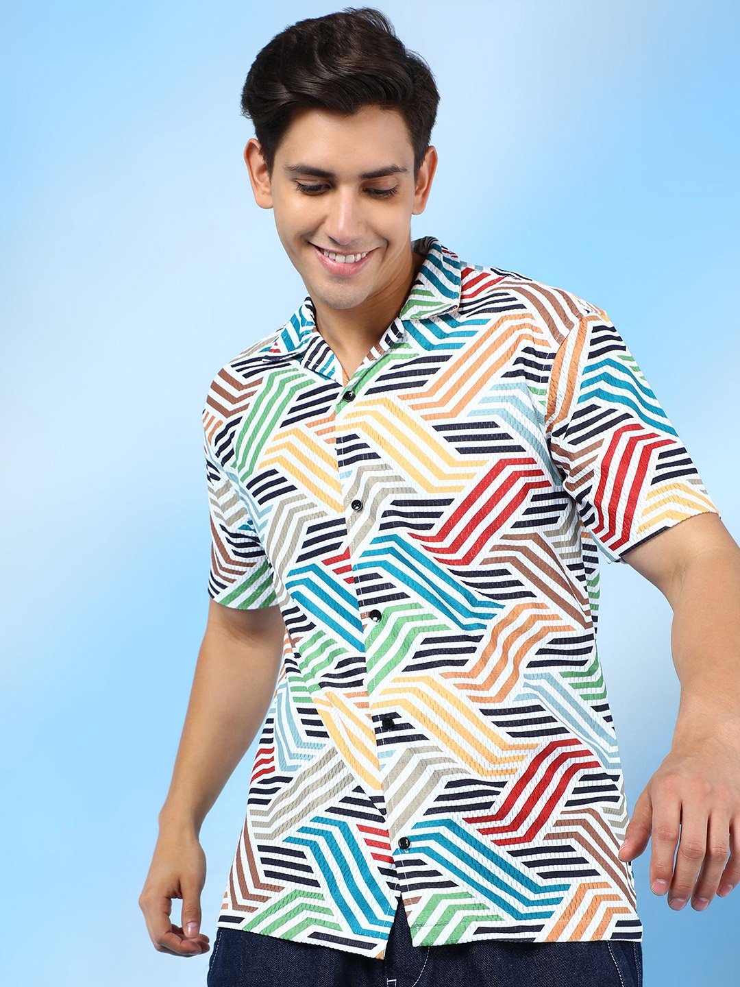 

INDICLUB Men Opaque Casual Shirt, Multi