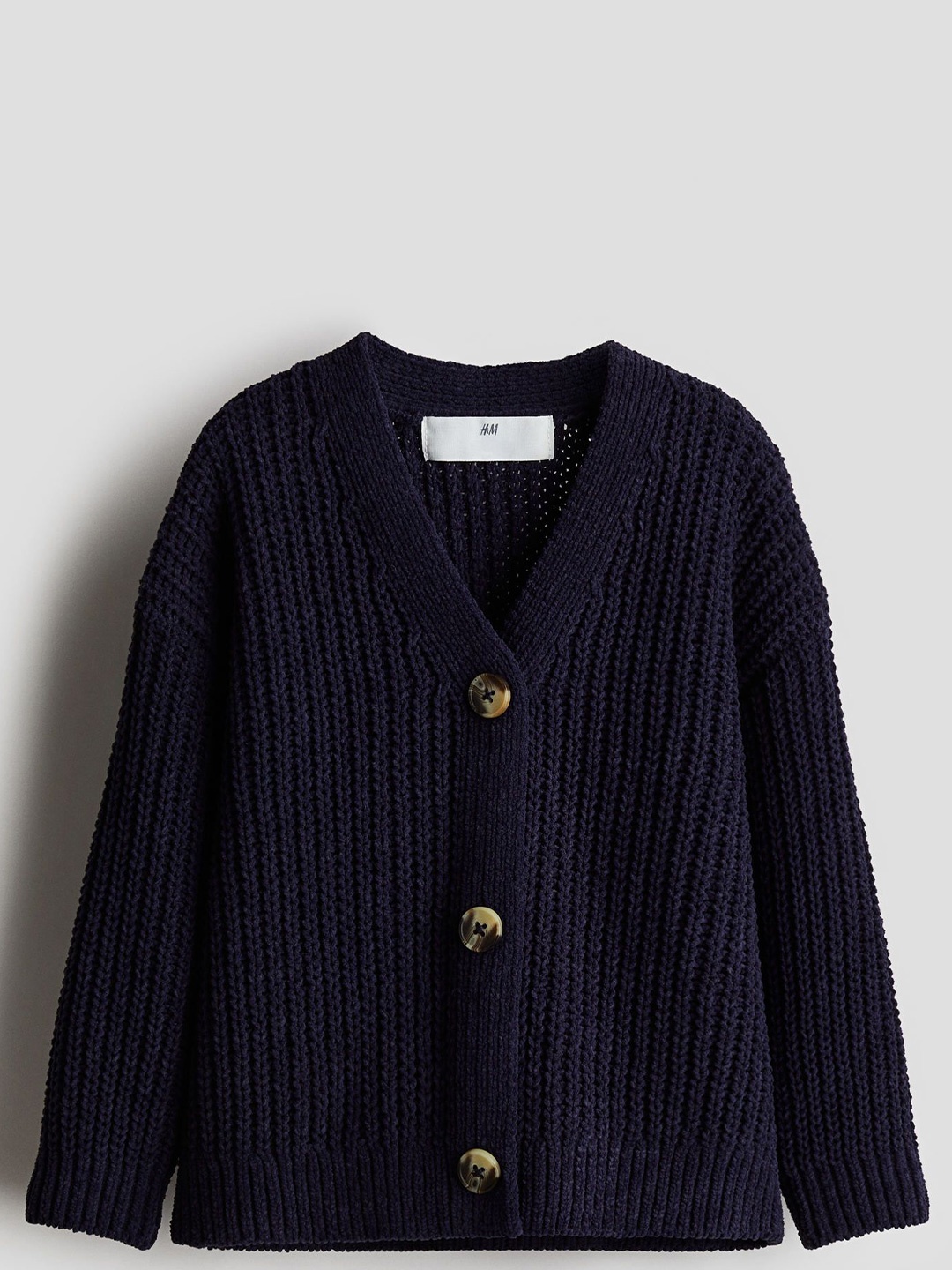 

H&M Oversized Cardigan, Blue