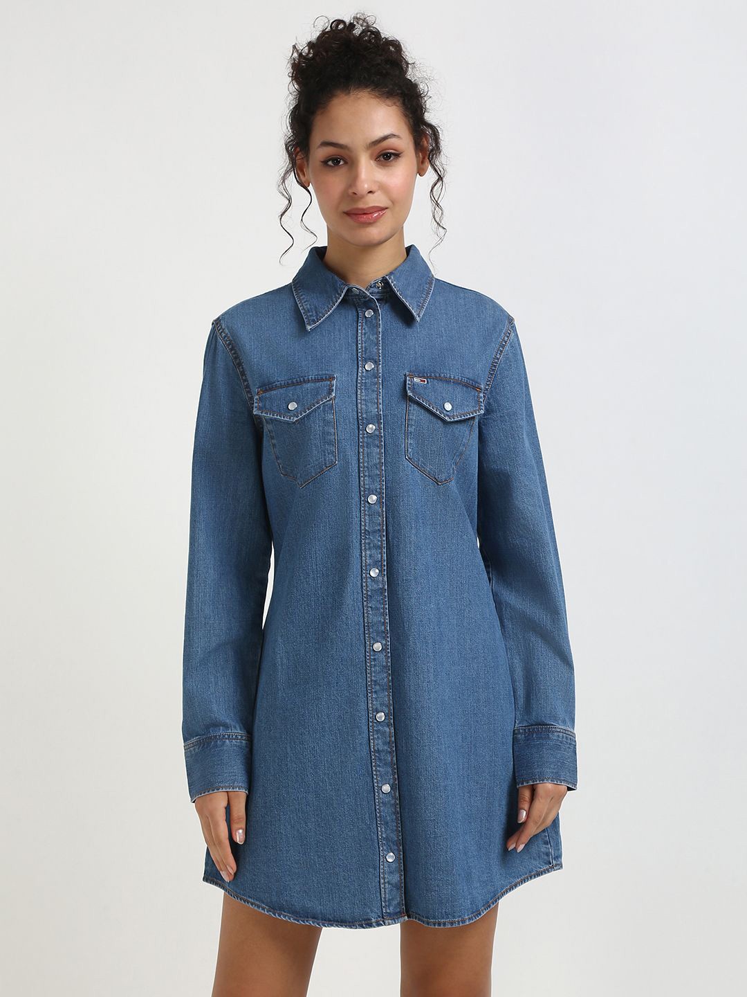 

Tommy Hilfiger Women Cotton Shirt Dress, Blue