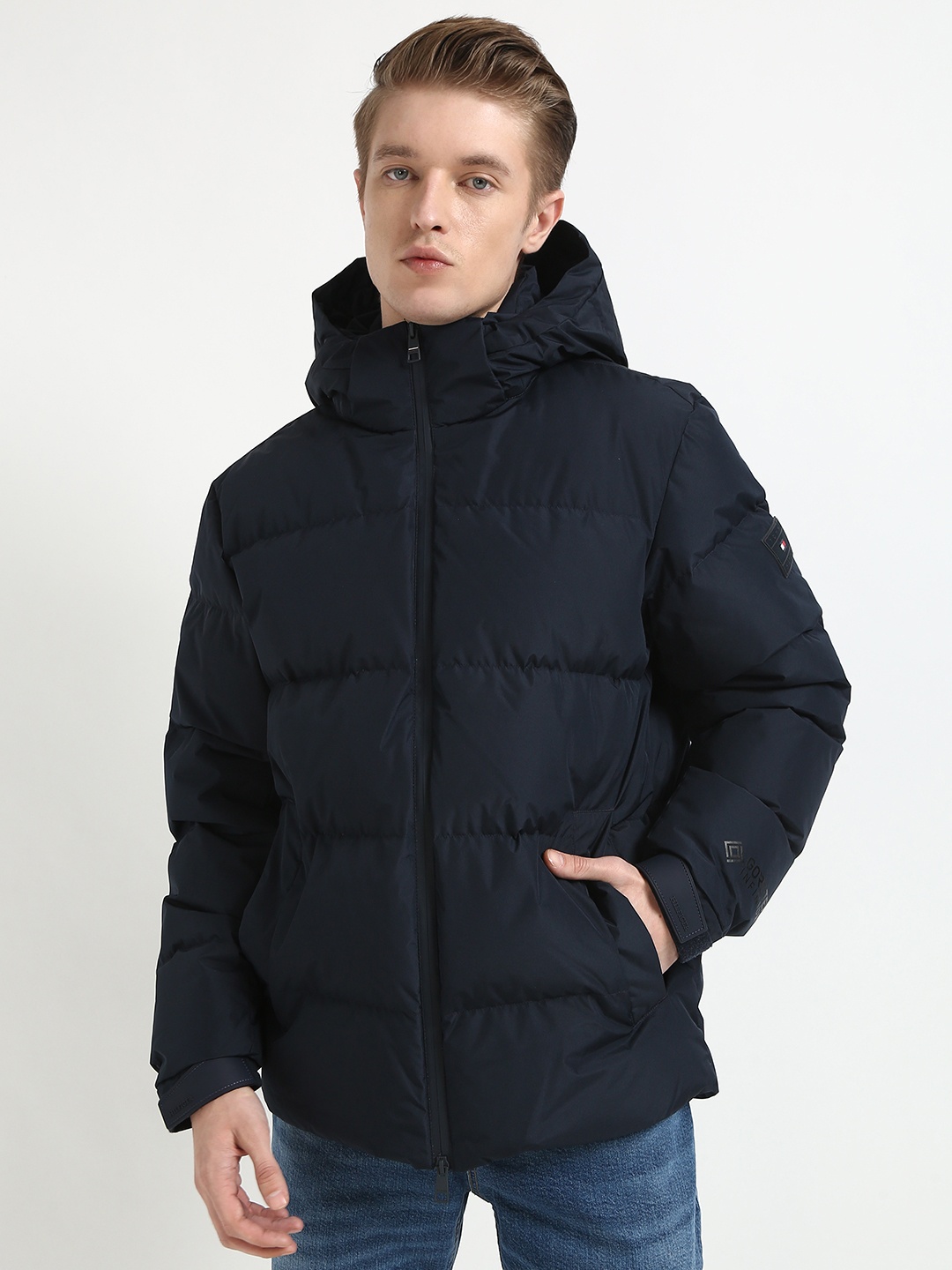 

Tommy Hilfiger Men Camouflage Puffer Jacket, Blue