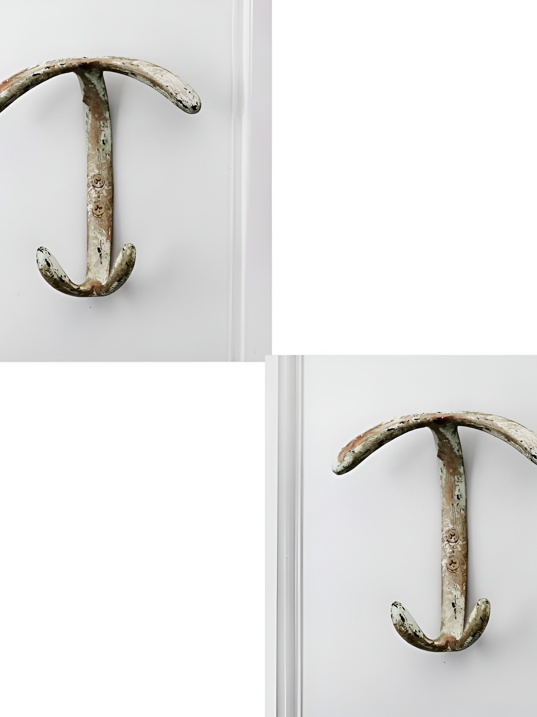 

IndianShelf Bronze Toned 2 Pieces Iron Double Loop Key Hooks Key Holders