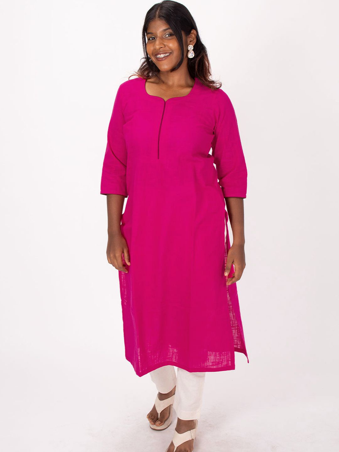 

Avishya Straight Kurta, Pink