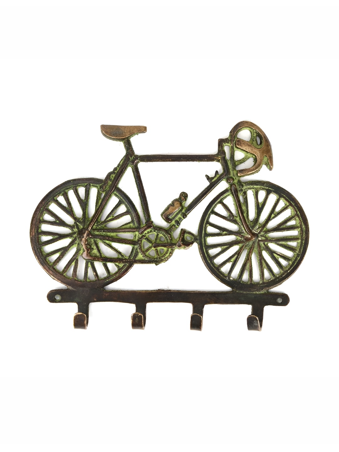 

IndianShelf Black & Green Bicycle Wall Hooks
