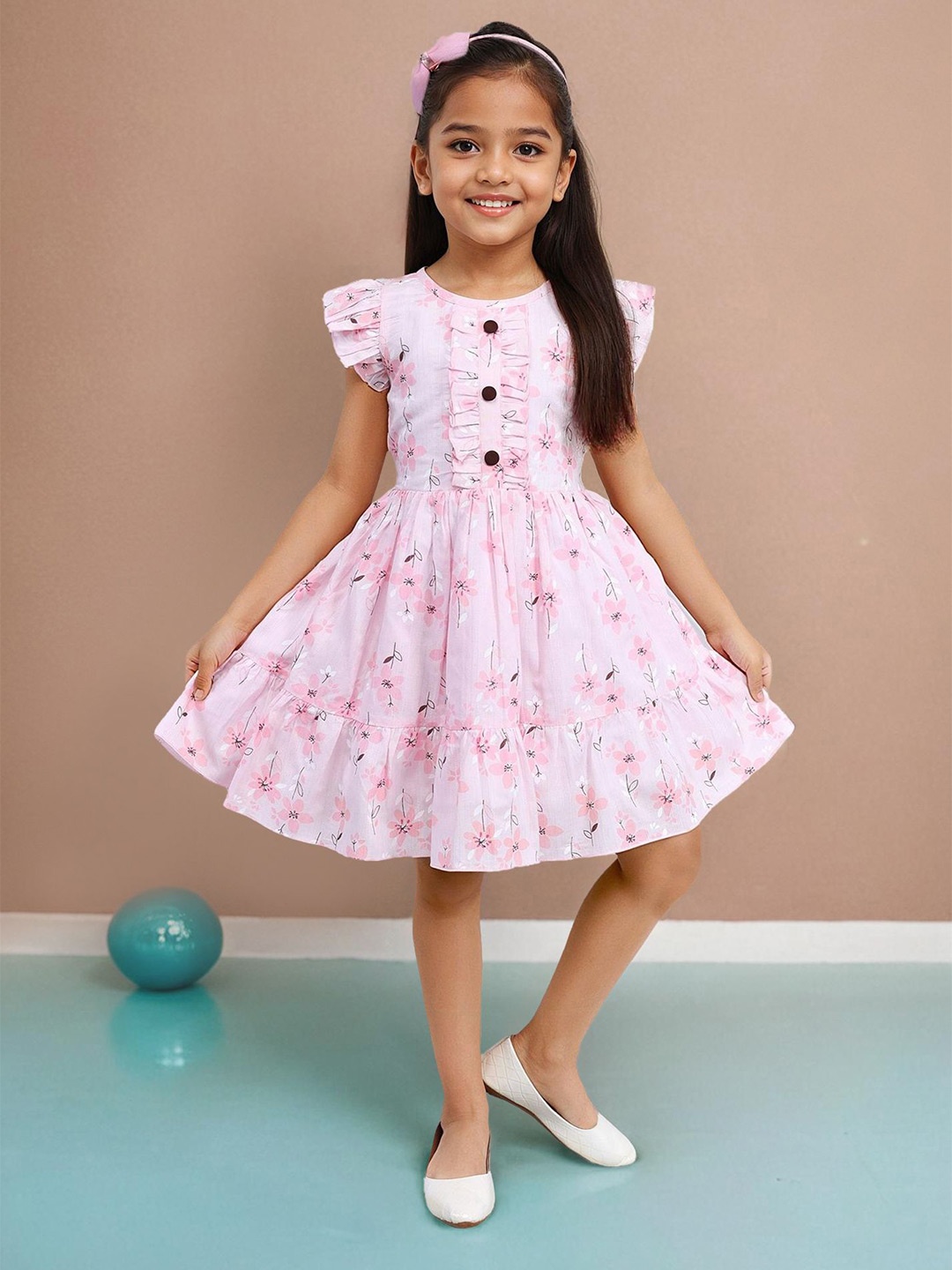 

PINK MERMAID Girls Printed A-Line Dress