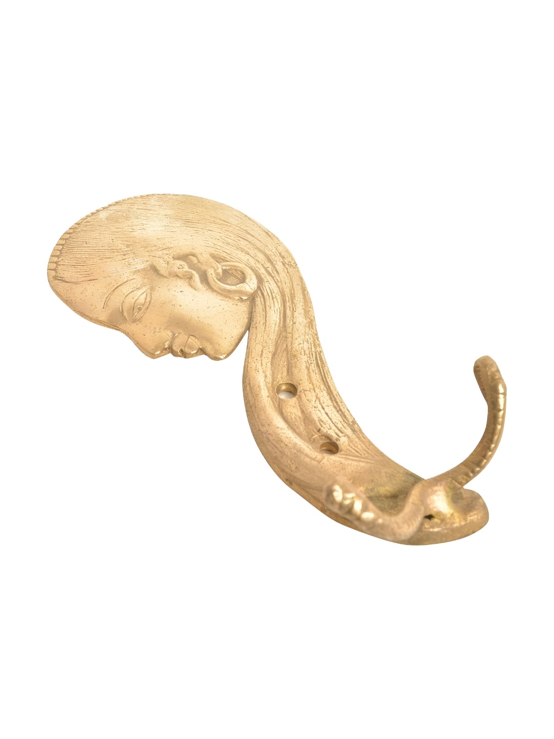 

IndianShelf Goldtoned Brass Lady Wall Hook, Gold
