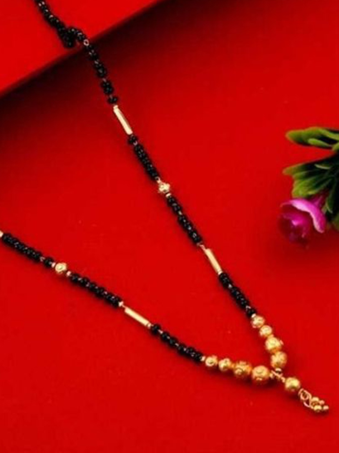

Wynona Set Of 2 Gold Plated American Diamond Studded Mangalsutra