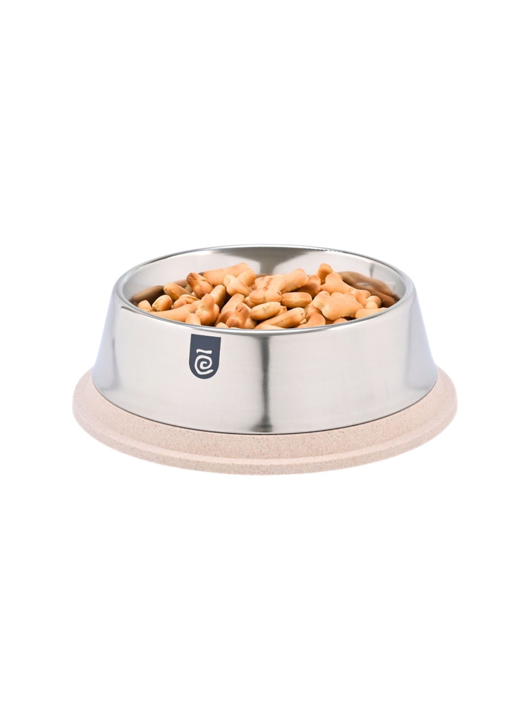 

eha Sand Castle Anti-Skid Round Pet Bowl, Off white