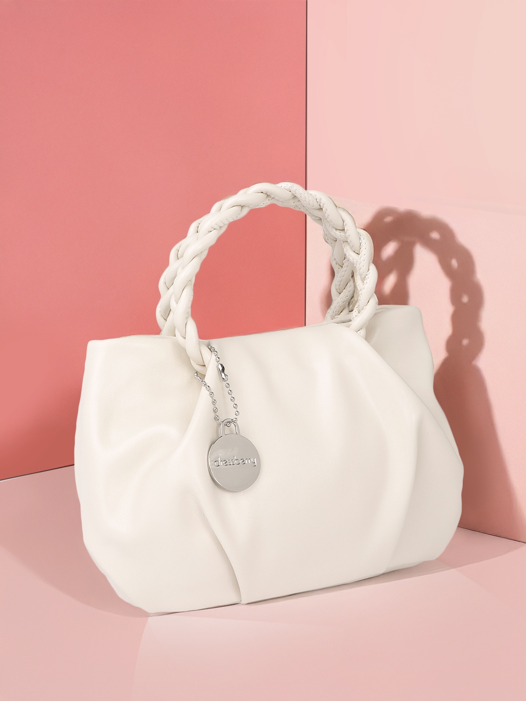 

DressBerry Structured Handheld Bag, Off white