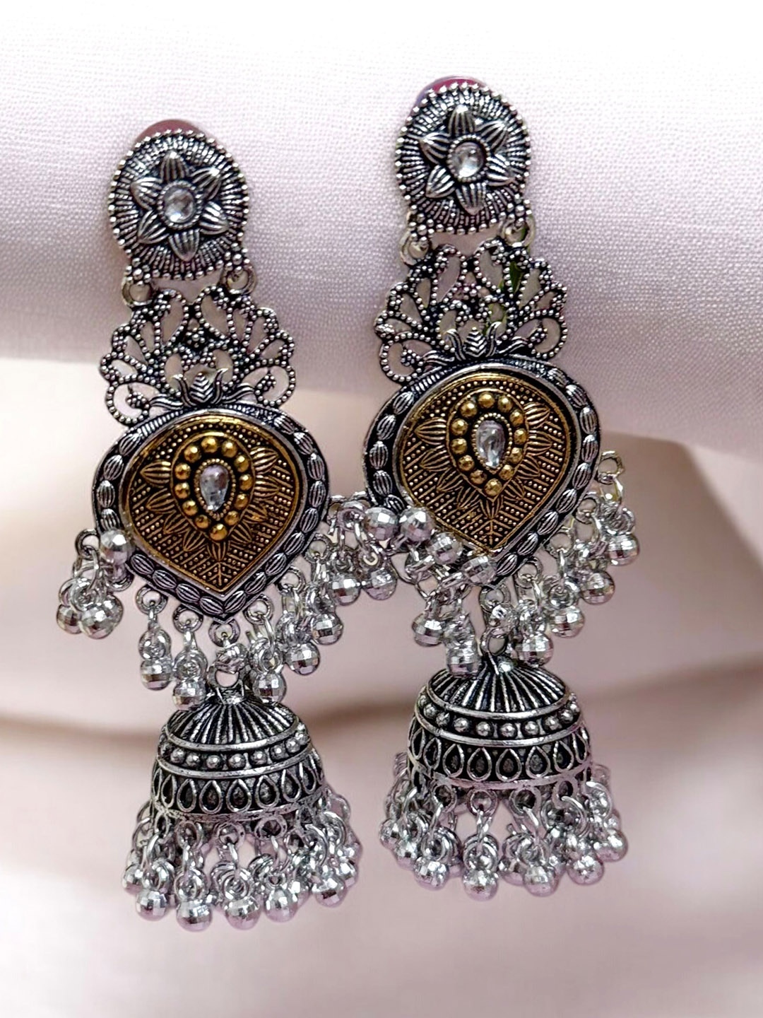 

SUBHAGALANKAR Contemporary Drop Earrings, Silver