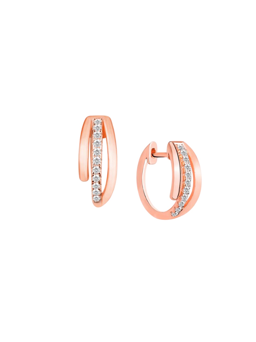 

Nistra Circular Hoop Earrings, Rose gold