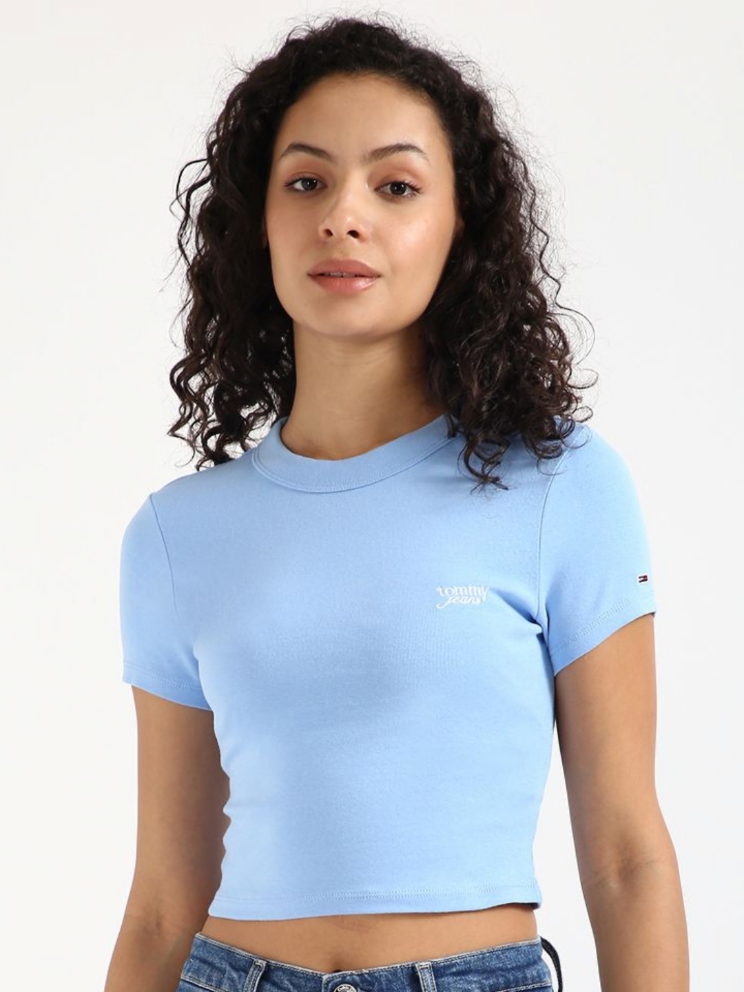 

Tommy Hilfiger Women Raw Edge T-shirt, Blue