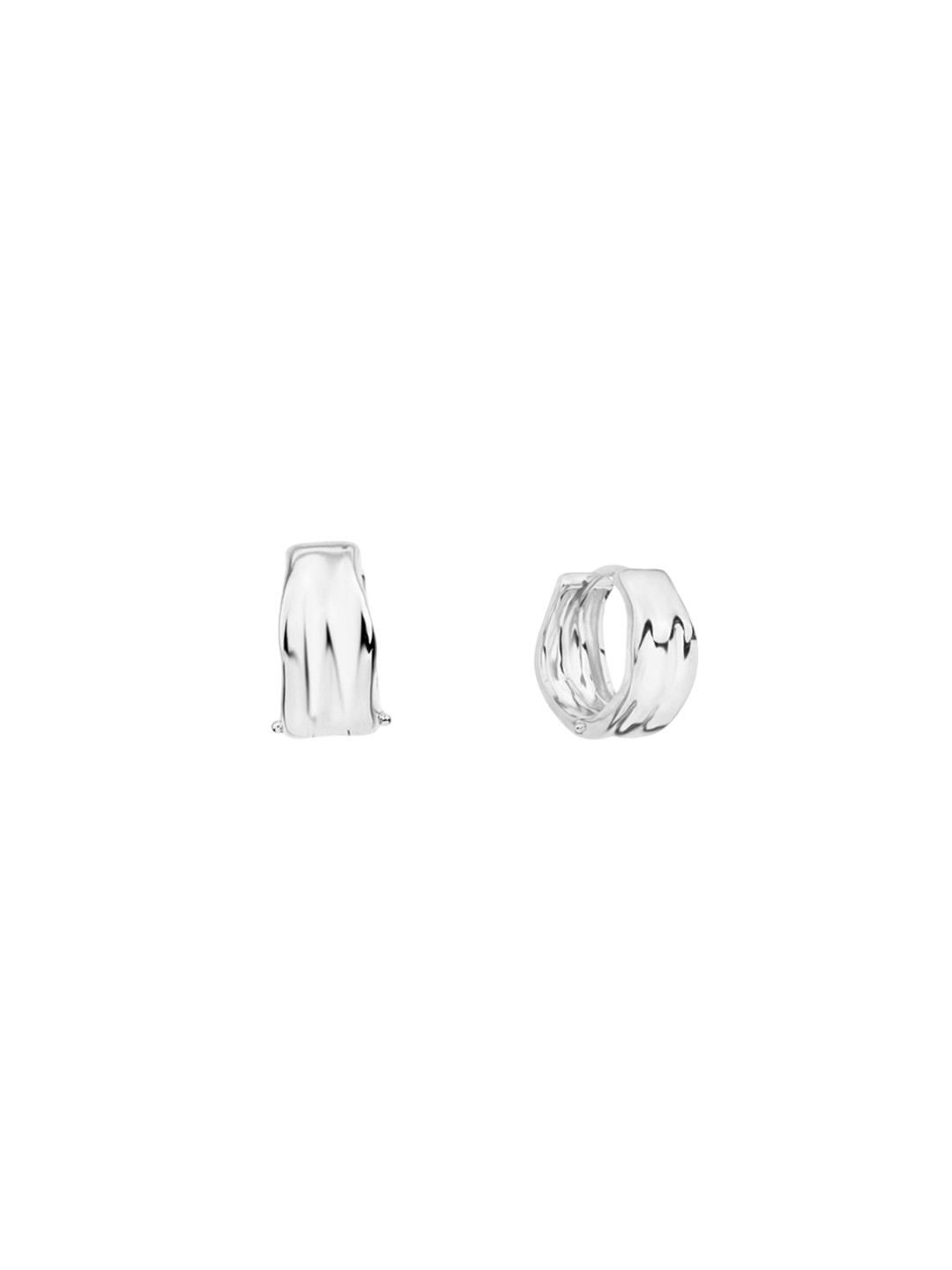 

Nistra Circular Hoop Earrings, Silver