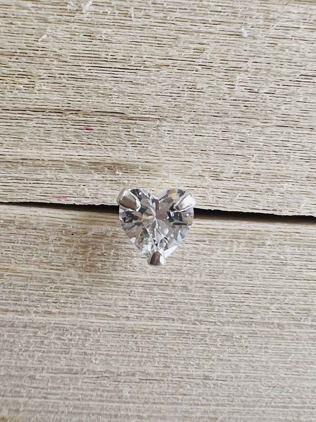 

Arte Jewels Sterling Silver Cubic Zirconia Oxidised Stud Nosepin