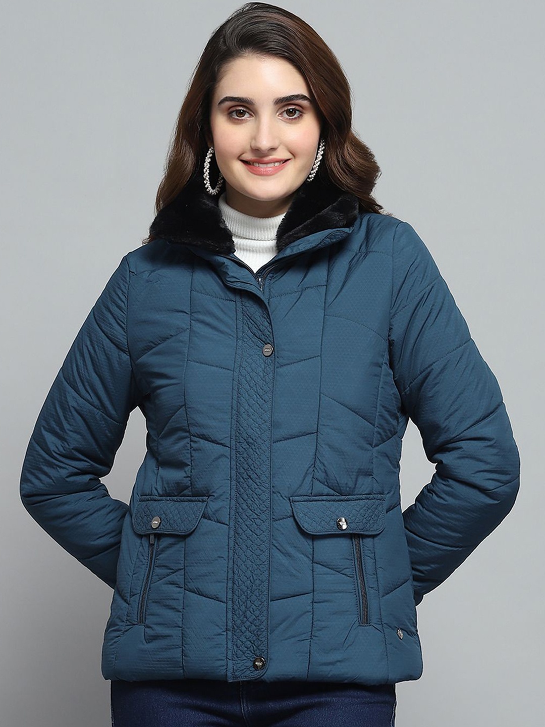 

Monte Carlo Women Lightweight Outdoor Puffer Jacket, Teal