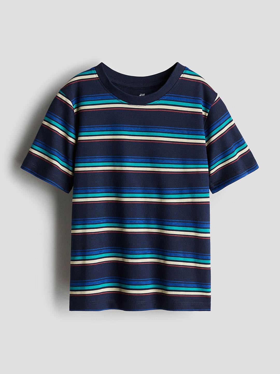 

H&M Printed T-Shirt, Navy blue