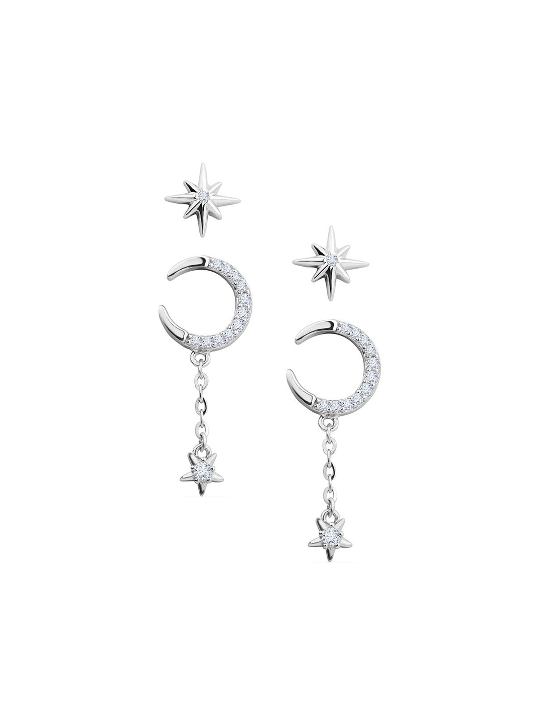 

Nistra Animal Shaped Studs Earrings, Silver