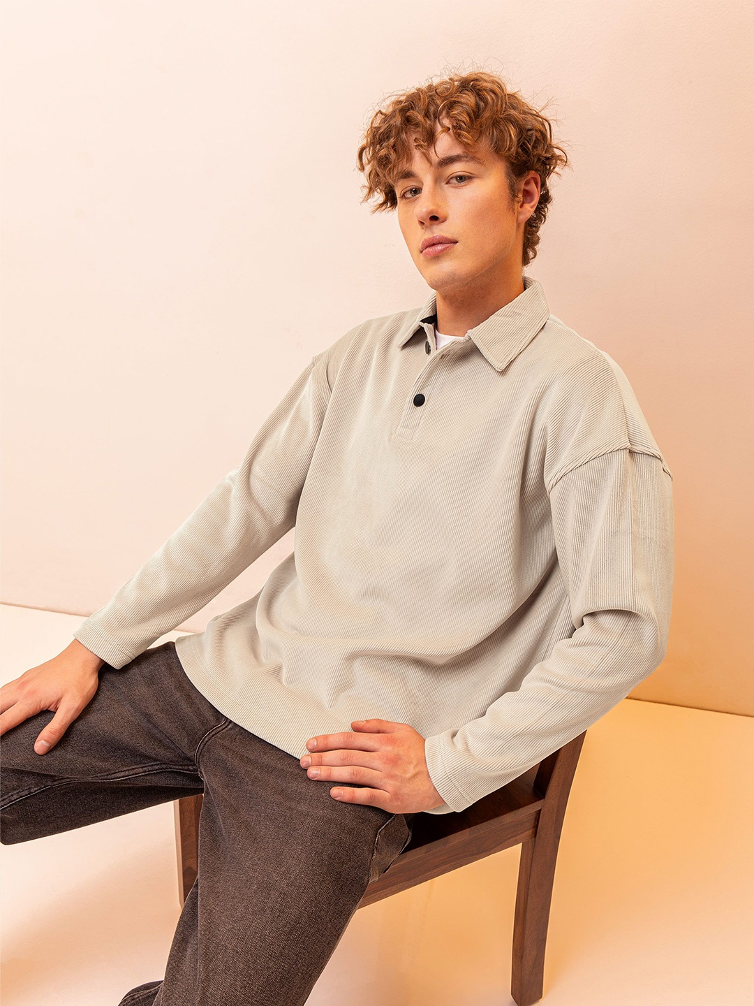 

Beyoung Men Sweatshirt, Off white