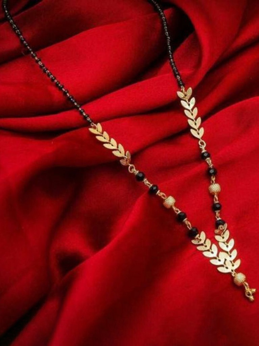

Wynona Pack of 2 Gold-Plated American Diamond Studded Mangalsutra