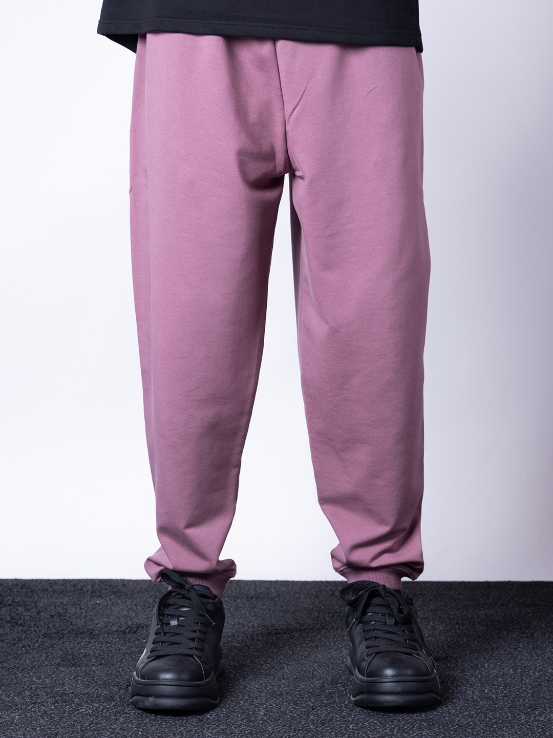 

HOP HEAD Men Cotton Easy Wash Regular Trousers, Mauve