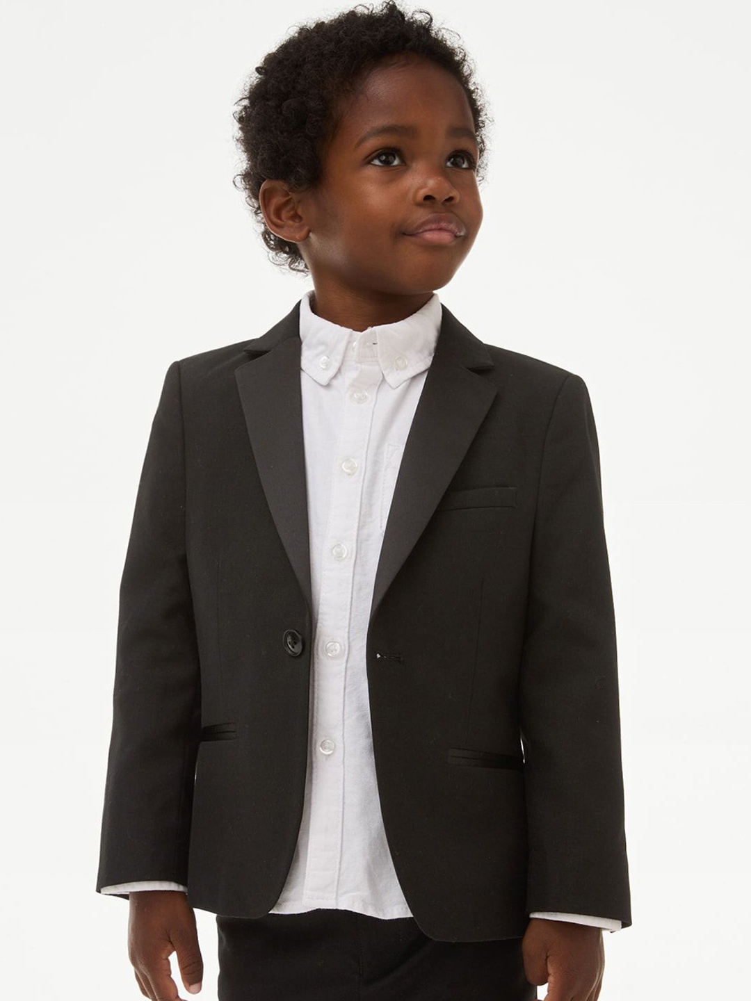 

Marks & Spencer Boys Single-Breasted Blazer, Black