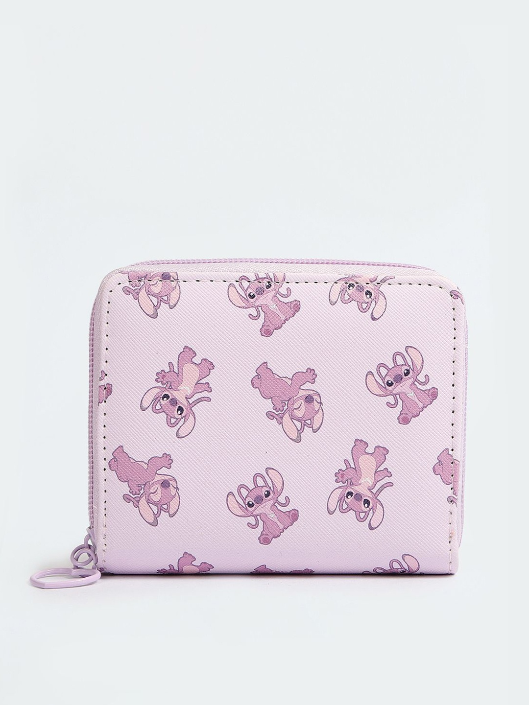 

max Women Printed PU Zip Around Wallet, Pink