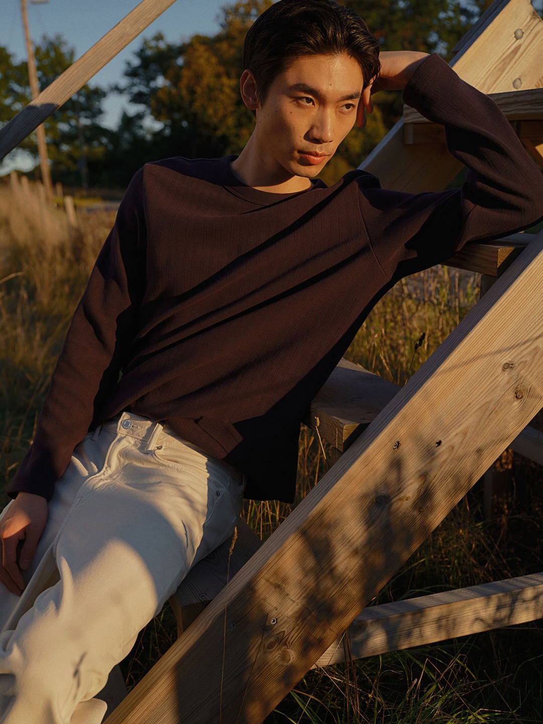 

H&M Regular Fit Long-Sleeved Jersey Top, Black