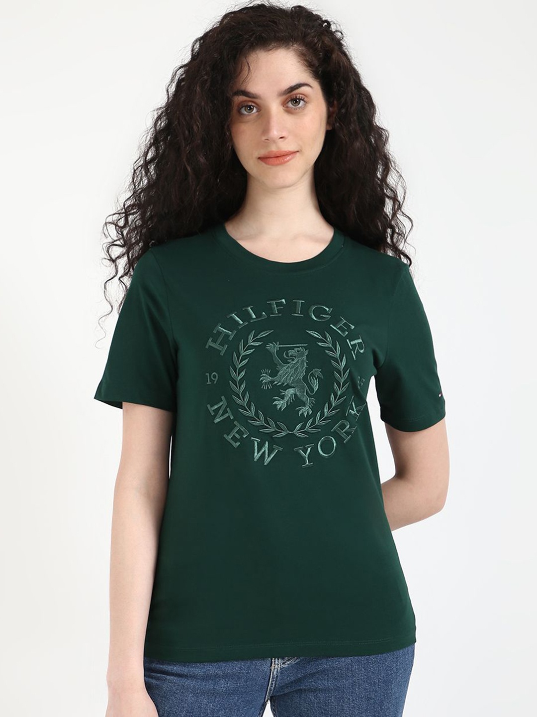 

Tommy Hilfiger Women Cut Outs T-shirt, Green