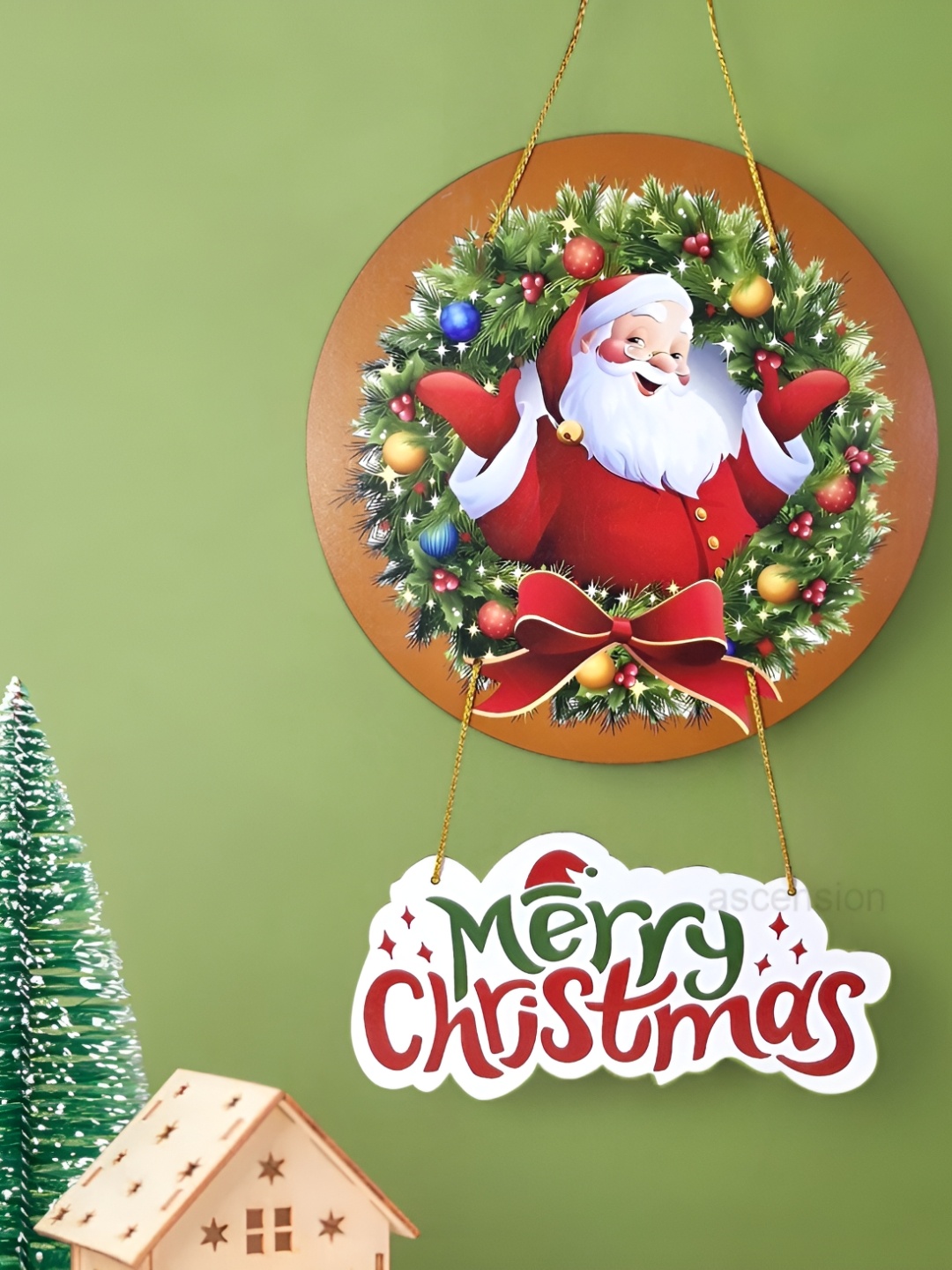 

Ascension Red & White Merry Christmas Wooden Wall Hanging