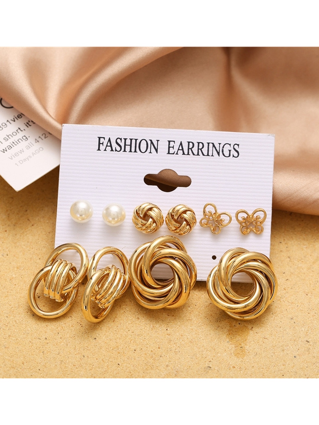 

DESTINY JEWELS Sunflower Decor Drop Earrings, Pink
