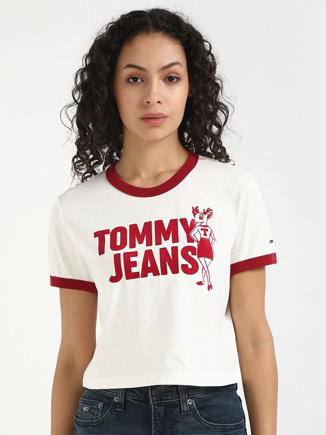 

Tommy Hilfiger Women Pockets Slim Fit T-shirt, White