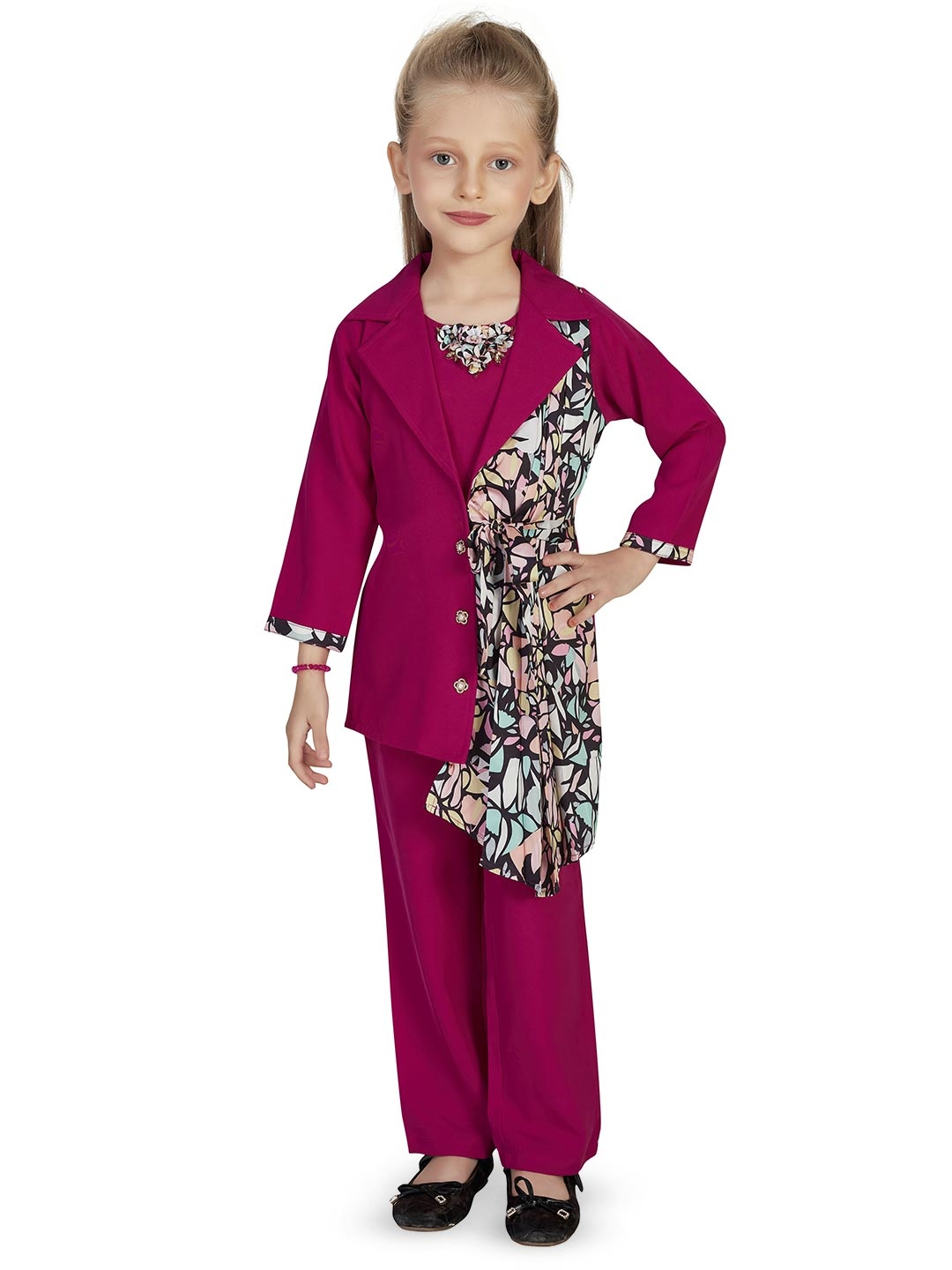 

Hunny Bunny Girls Coat with Trousers, Pink