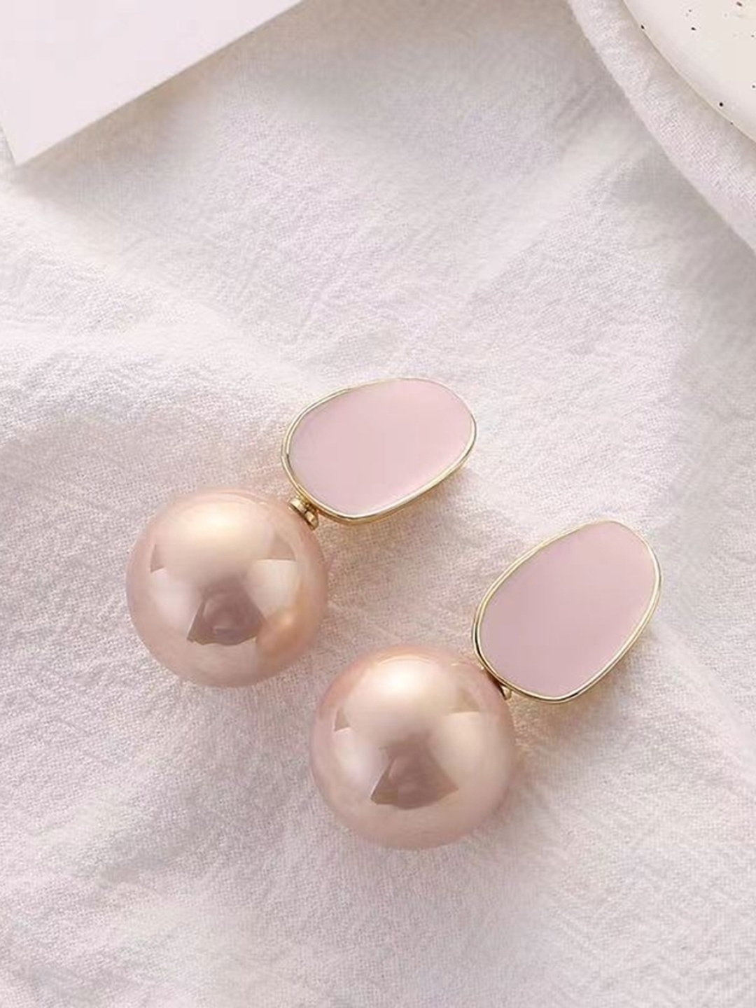 

DESTINY JEWELS Gold Plated Cubic Zirconia Geometric Drop Earrings, White