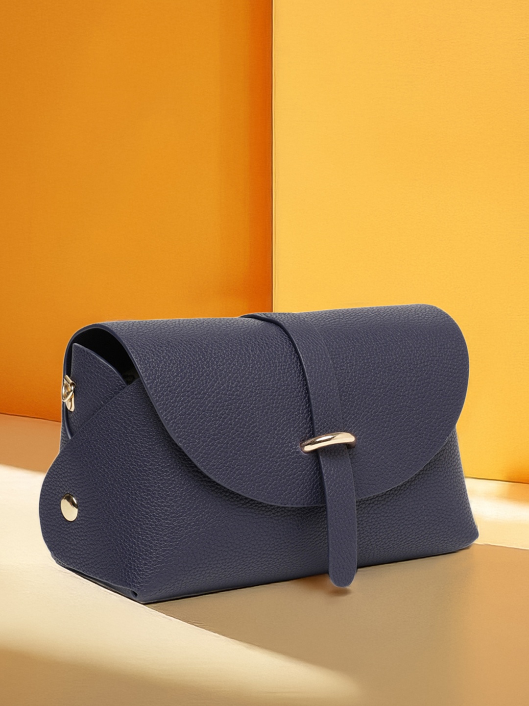 

DressBerry Navy Blue Textured Sling Bag