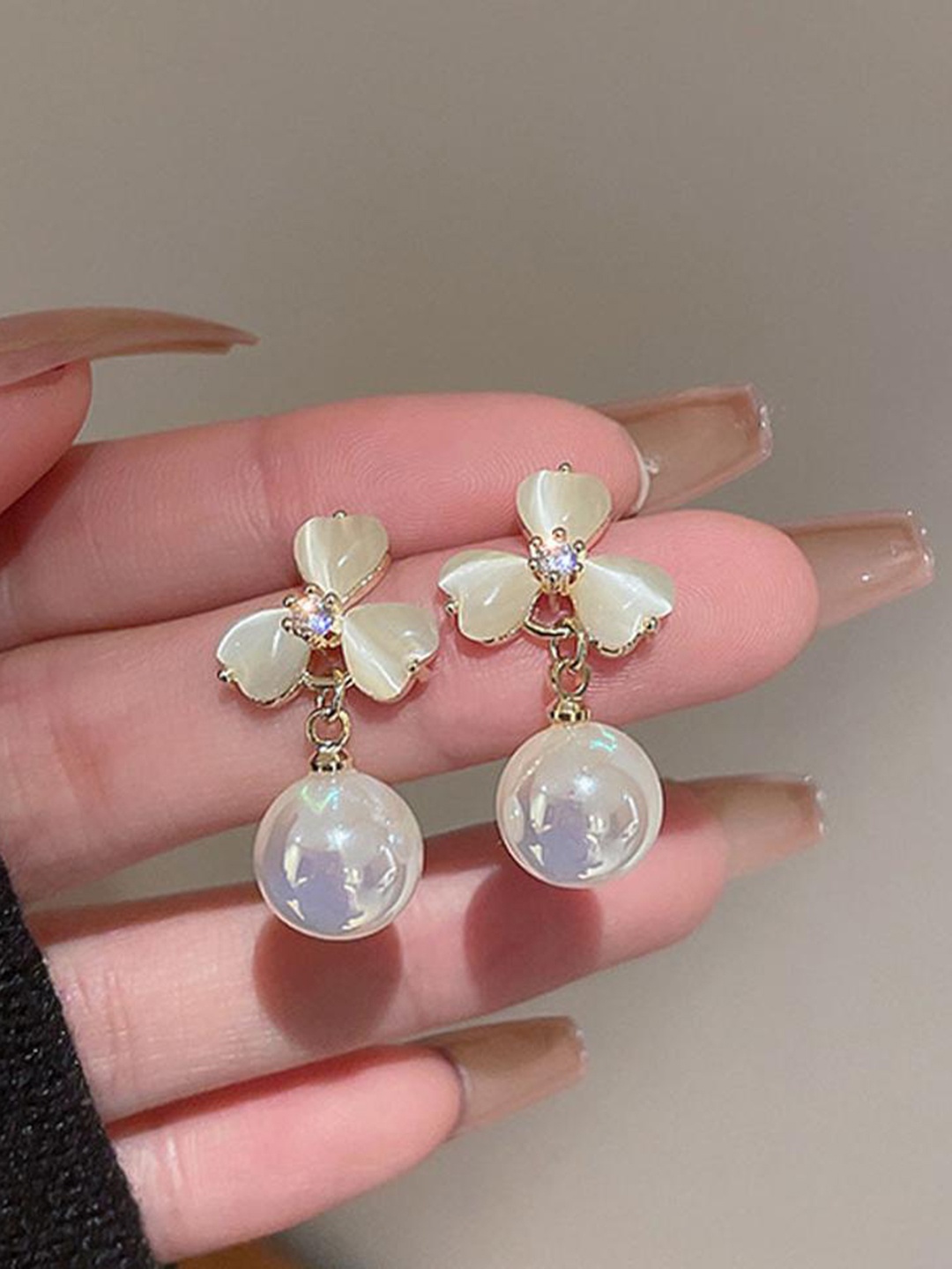 

DESTINY JEWELS Gold-Plated Square Drop Earrings