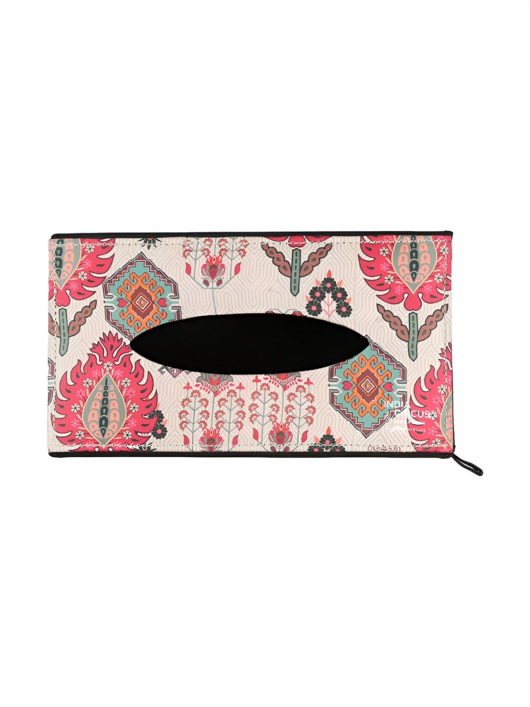 

India Circus by Krsnaa Mehta Cream-Coloured Bamboo Tissue Holder