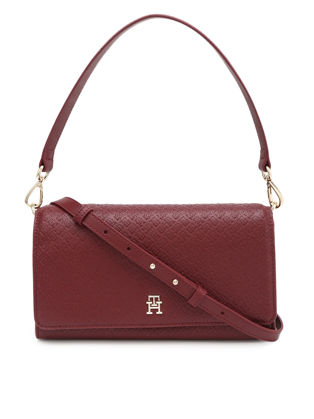 

Tommy Hilfiger PU Structured Sling Bag, Purple